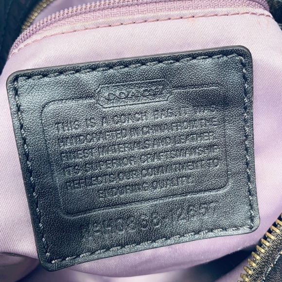 Coach Zoe Canvas and Leather Trim Shoulder Bag - Picture 15 of 16